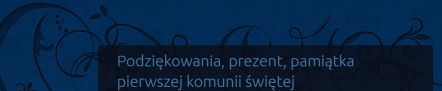 podziękowania dla gości komunia